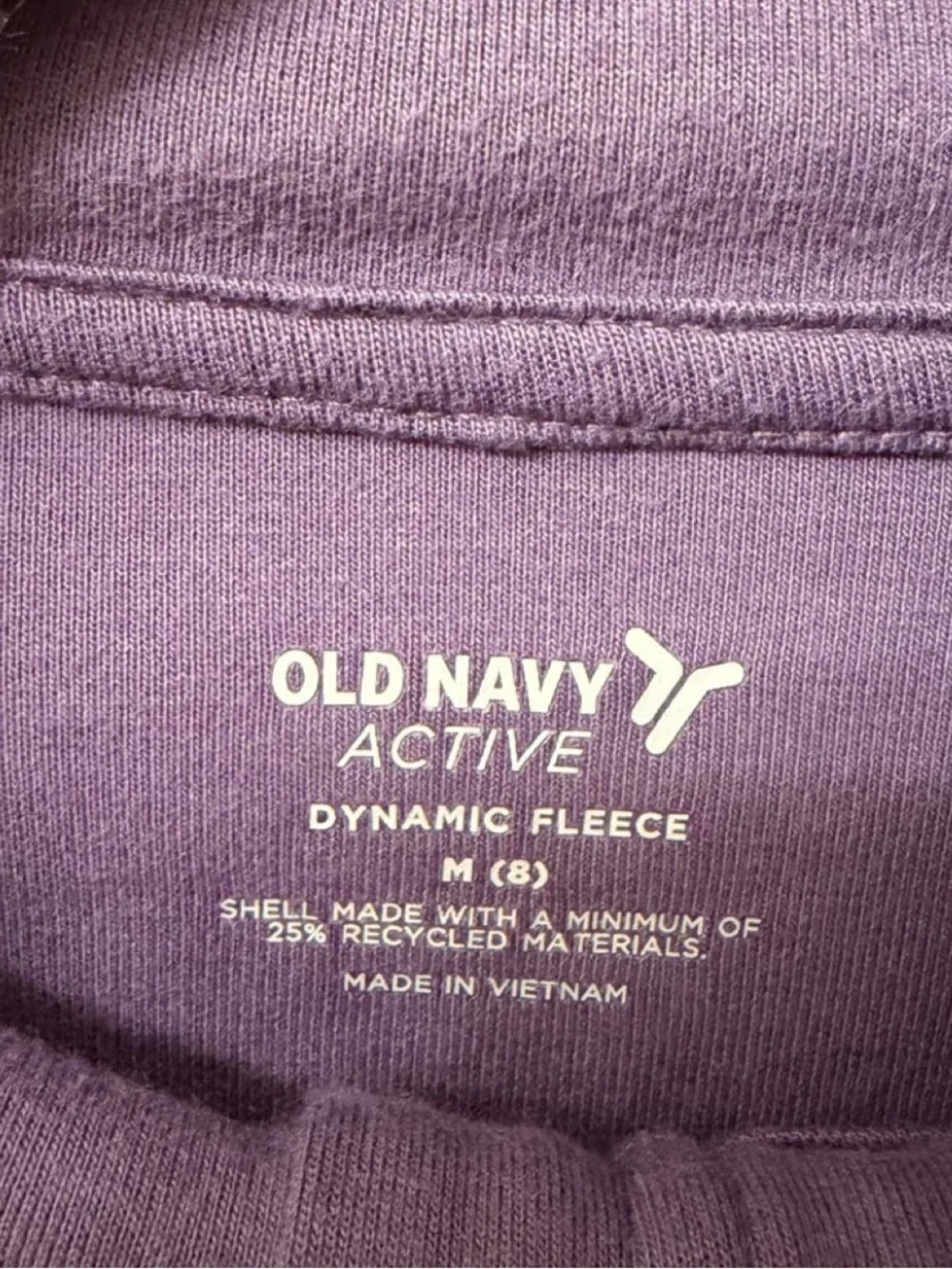 Kids Purple Cropped Quarter-Zip Sweater